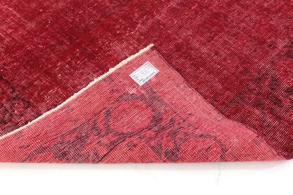 Rug 5x7, Red Vintage Turkish Carpet Rug, Bohemian Rug, Overdyed Rug, Floral Rug, Bedroom Rug, Boho Decor,3337