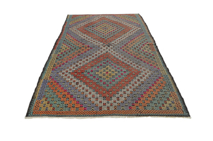 Turkish Kilim rug, Vintage Kilim, Handmade rug, Traditional rug, Office rug, Bedroom rug, Bohemian, Area rug, 6x9 Kilim rug