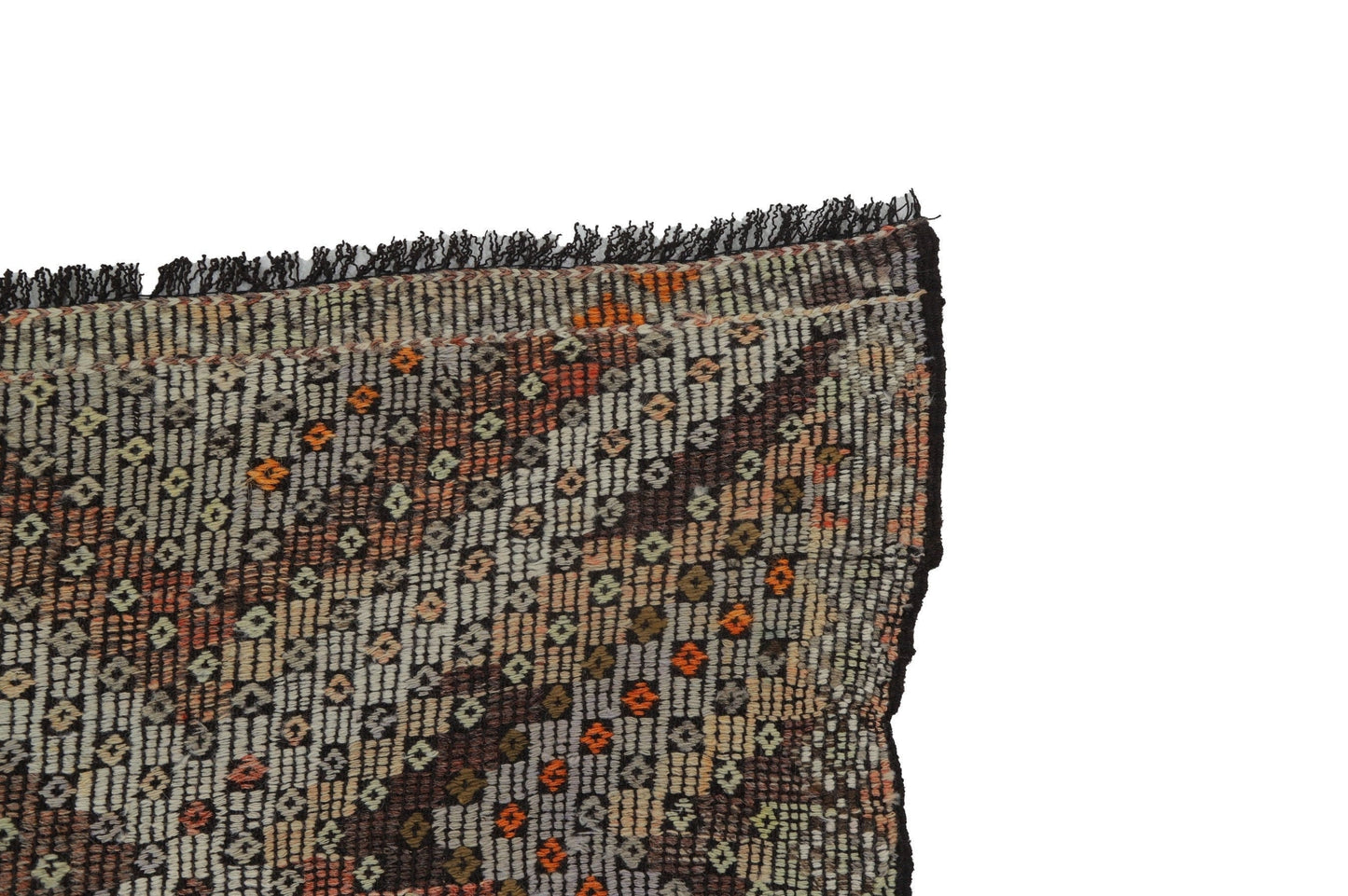 Farmhouse decor Plaid Kilim rug, Area Geometric Floor rug, Turkey rug ,Fine rug, Faded rug ,Muted rug ,Bedroom rug, Kilim rug 6x10 ,8128