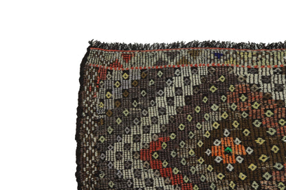 Farmhouse decor Plaid Kilim rug, Area Geometric Floor rug, Turkey rug ,Fine rug, Faded rug ,Muted rug ,Bedroom rug, Kilim rug 6x10 ,8128