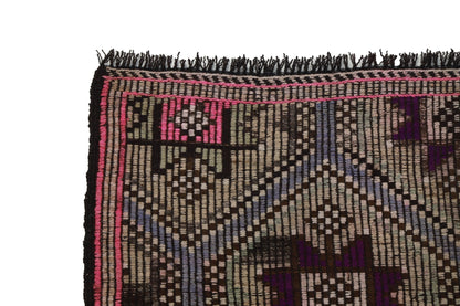 Kilim Rug Unique ,Turkish Vintage Area Kilim Rug 6x10 ,Boho Chic Kilim Rug , Organic Wool Rug ,Floor Handmade Kilim Rug, 8177