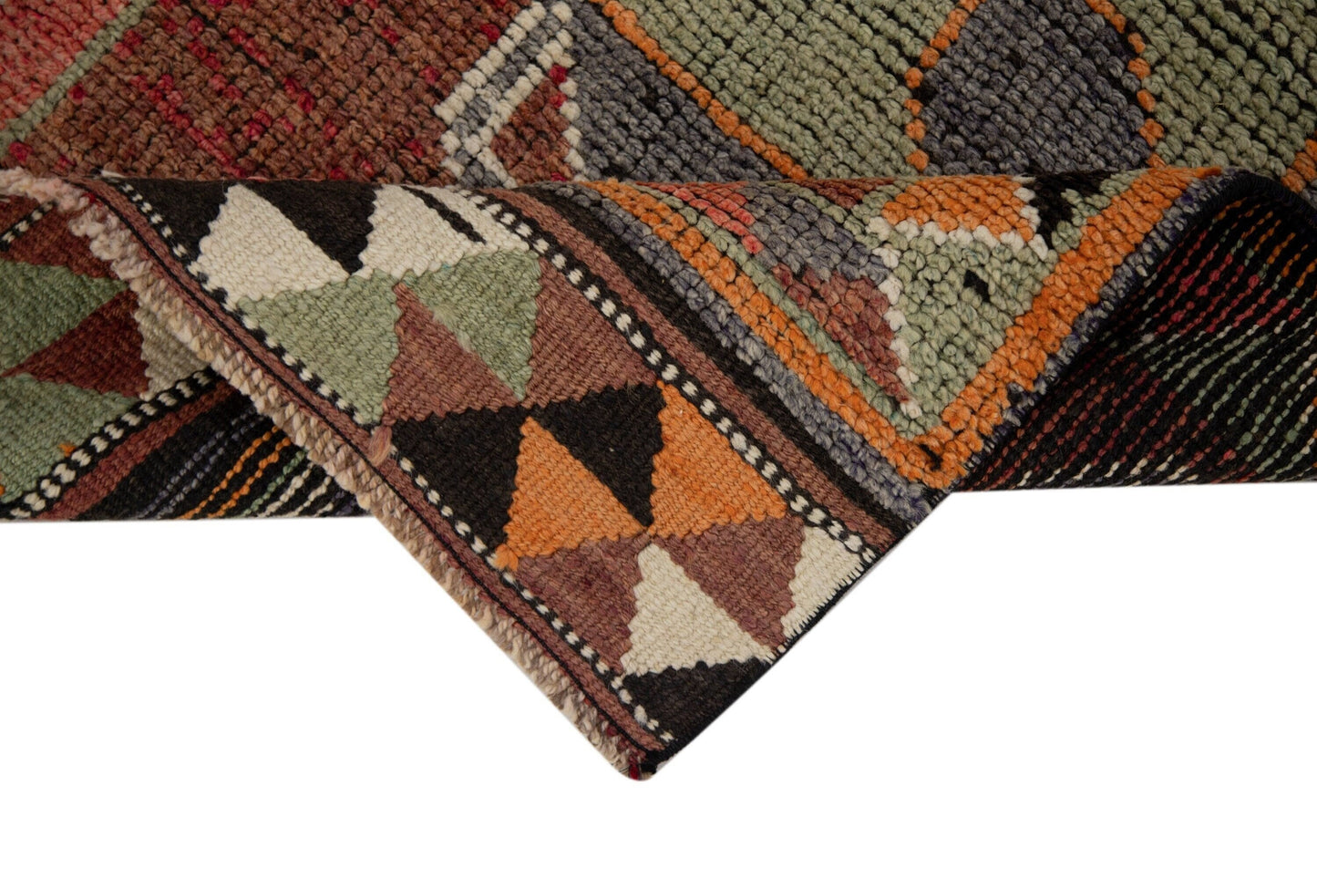 3x12 Turkish Vintage Oushak Carpet Hallway Kitchen Floor Runner Rug, 7782