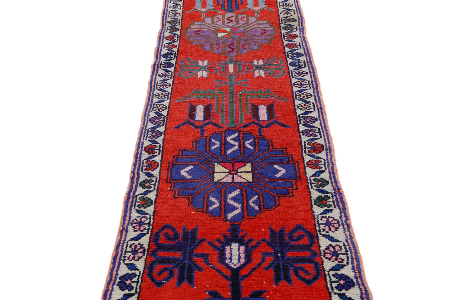 Bohemian Chic Carpet Runner, Turkish runner, Hallway Rug, Vintage Runner, Oushak runner, Kitchen rug, Long Floor, Runner rug 3x13, 7228
