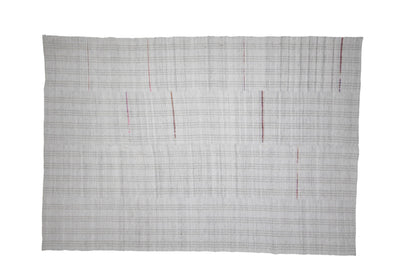 Kilim Rug Gray 8x11, Turkish Vintage Kilim Rug, Minimalist Kilim Rug, Large Oversize Kilim Rug, Contemporary decor, Rug Living room, 7251