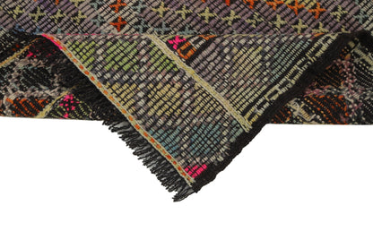 Turkish Vintage Kilim Rug, Handmade Area Kilim Rug, Sun muted Flat weave Rug, 6x9 Kilim Rug, Eclectic Decor Rug, 8119