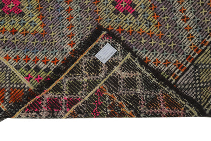 Turkish Vintage Kilim Rug, Handmade Area Kilim Rug, Sun muted Flat weave Rug, 6x9 Kilim Rug, Eclectic Decor Rug, 8119
