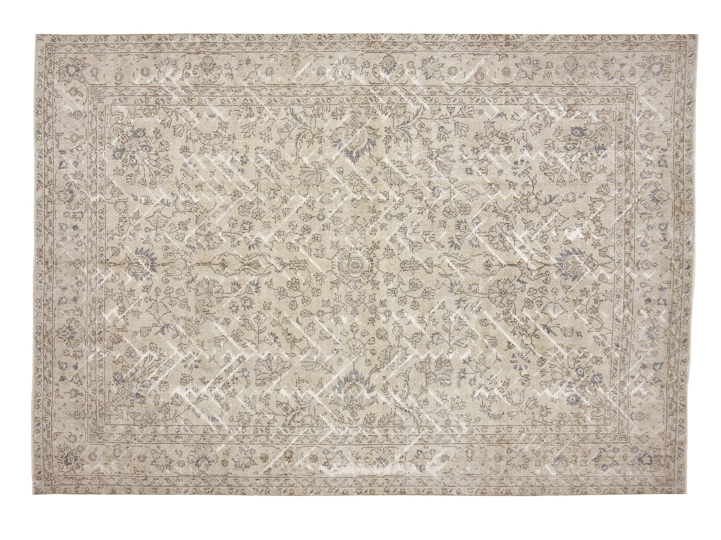 Handmade Area Rug, Turkish Vintage Rug, Oushak Unique Rug, Neutral Rug, Living Room Rug, Oversize Rug, Rug 8x12, Large Rug,Carpet Rug, 11531
