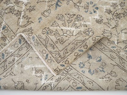 Handmade Area Rug, Turkish Vintage Rug, Oushak Unique Rug, Neutral Rug, Living Room Rug, Oversize Rug, Rug 8x12, Large Rug,Carpet Rug, 11531