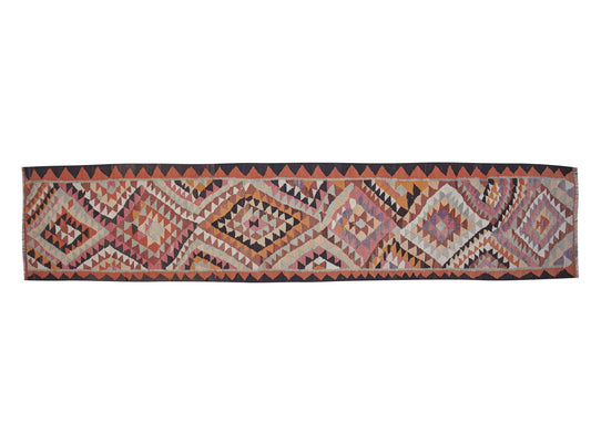 Rug Runner 3x13, Vintage Runner, Handmade Runner Rug, Turkish Runner, Anatolia Rug, Hallway Runner, Kilim Runner Rug, Bohemian Rug, 11371