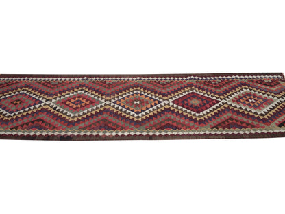 Vintage Runner, Turkish Runner, Oushak Runner, Rug Runner, Handmade Runner Rug, Kilim Runner Rug, Anatolia Rug, Runner Rug 3x10, 11370