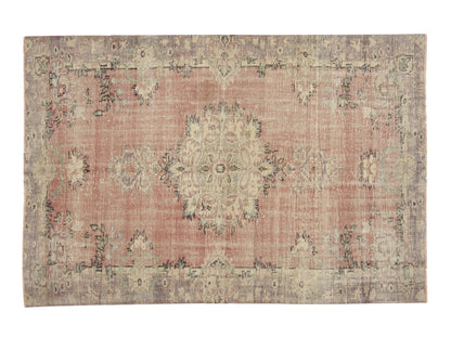 Vintage Handmade Rug, Turkish Oushak Rug, Area Eclectic Rug, Neutral Faded Rug, Bedroom Rug, Bohemian Rug, Anatolia Rug, Rug 6x9, 12032