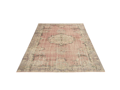 Vintage Handmade Rug, Turkish Oushak Rug, Area Eclectic Rug, Neutral Faded Rug, Bedroom Rug, Bohemian Rug, Anatolia Rug, Rug 6x9, 12032