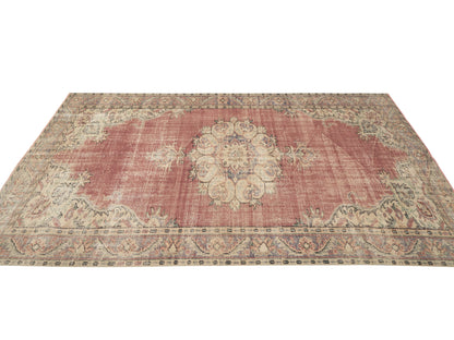 Oushak Area Rug, Turkish Handmade Rug, Vintage Antique Rug, Entryway Rug, Carpet Rug, Anatolia Rug, Bohemian Rug, Turkey Rug, Rug 6x9, 12034