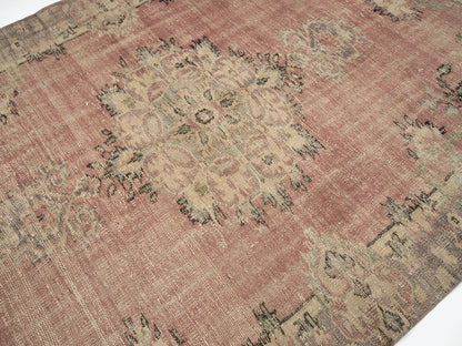 Vintage Handmade Rug, Turkish Oushak Rug, Area Eclectic Rug, Neutral Faded Rug, Bedroom Rug, Bohemian Rug, Anatolia Rug, Rug 6x9, 12032