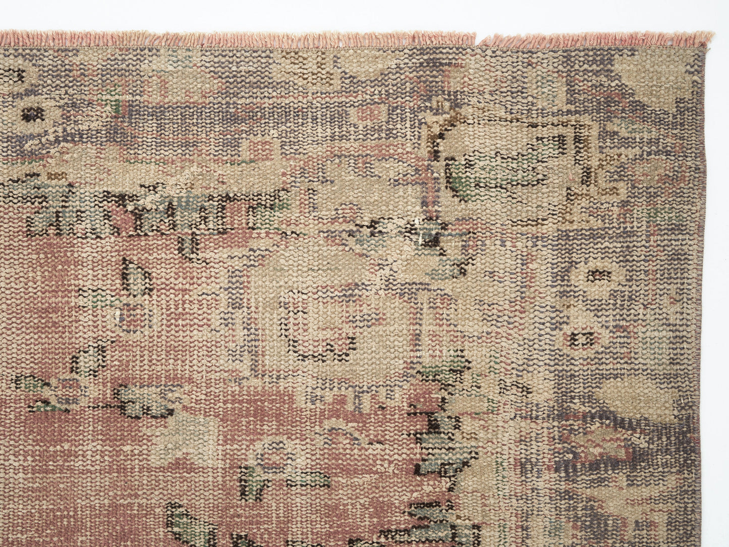 Vintage Handmade Rug, Turkish Oushak Rug, Area Eclectic Rug, Neutral Faded Rug, Bedroom Rug, Bohemian Rug, Anatolia Rug, Rug 6x9, 12032