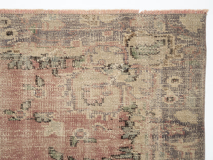 Vintage Handmade Rug, Turkish Oushak Rug, Area Eclectic Rug, Neutral Faded Rug, Bedroom Rug, Bohemian Rug, Anatolia Rug, Rug 6x9, 12032