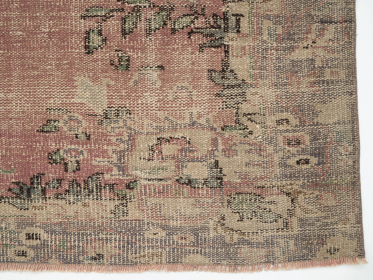 Vintage Handmade Rug, Turkish Oushak Rug, Area Eclectic Rug, Neutral Faded Rug, Bedroom Rug, Bohemian Rug, Anatolia Rug, Rug 6x9, 12032