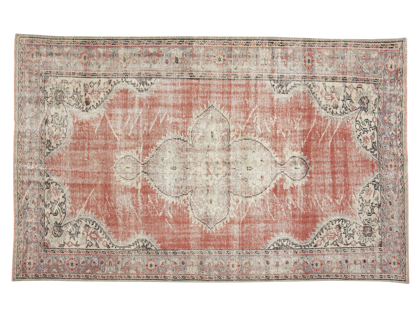 Turkey Rug, Rug 6x9, Vintage Rug, Oushak Rug, Area Rug, Turkish Rug, Handmade Rug, Neutral Rug, Office Rug, Carpet Rug, Anatolia Rug, 12036