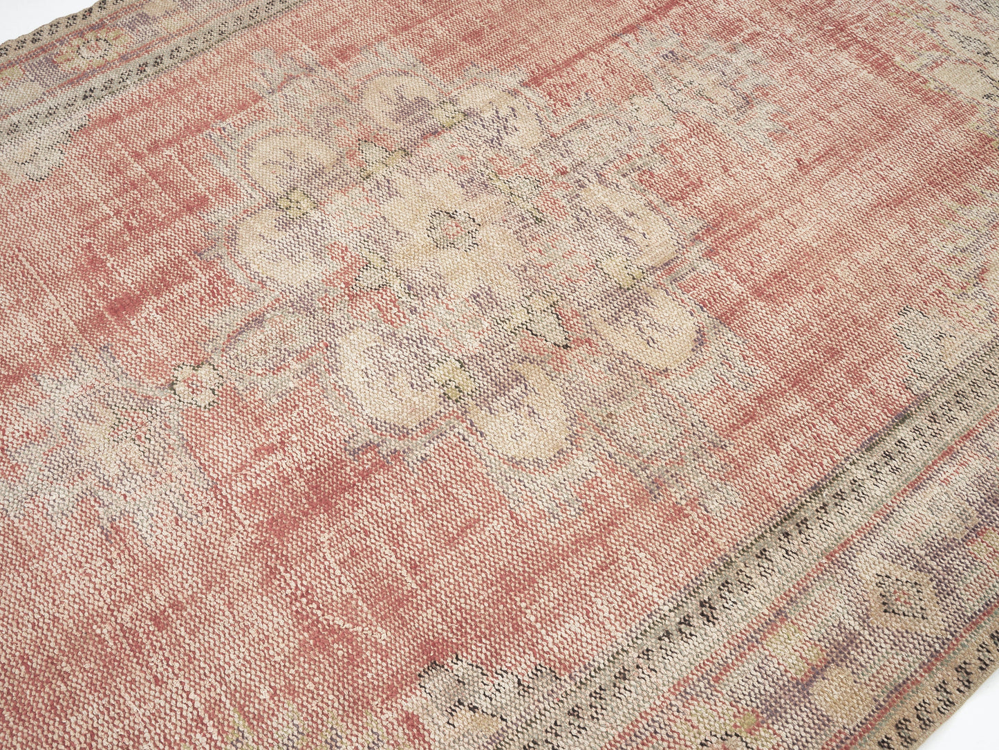 Vintage Oushak Rug, Turkish Handmade Area Rug, Neutral Floor Rug, Anatolia Rug, Living Room Rug, Turkey Rug, Carpet Rug, Rug 6x9, 12015