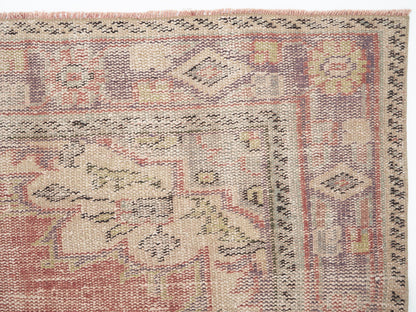 Vintage Oushak Rug, Turkish Handmade Area Rug, Neutral Floor Rug, Anatolia Rug, Living Room Rug, Turkey Rug, Carpet Rug, Rug 6x9, 12015