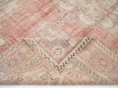 Vintage Oushak Rug, Turkish Handmade Area Rug, Neutral Floor Rug, Anatolia Rug, Living Room Rug, Turkey Rug, Carpet Rug, Rug 6x9, 12015