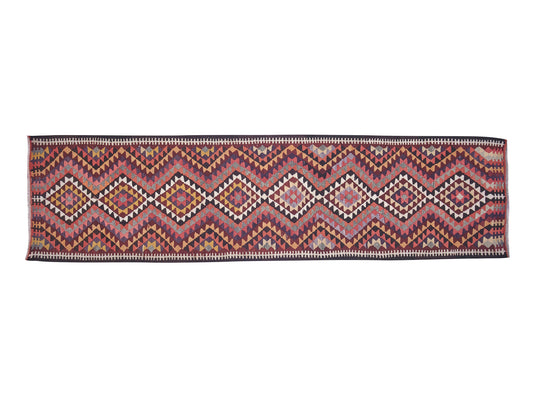Turkish Runner, Vintage Runner, Handmade Runner Rug, Oushak Runner, Kilim Runner, Rug Runner, Anatolia Rug, Runner Rug 3x11, 11263