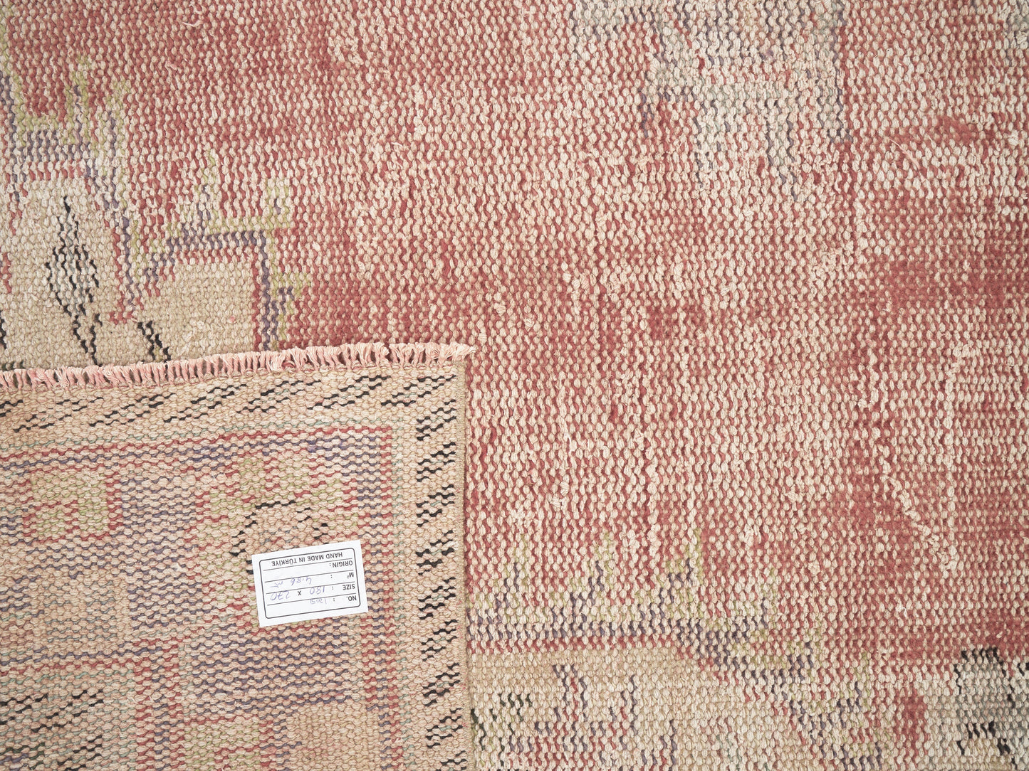 Vintage Oushak Rug, Turkish Handmade Area Rug, Neutral Floor Rug, Anatolia Rug, Living Room Rug, Turkey Rug, Carpet Rug, Rug 6x9, 12015