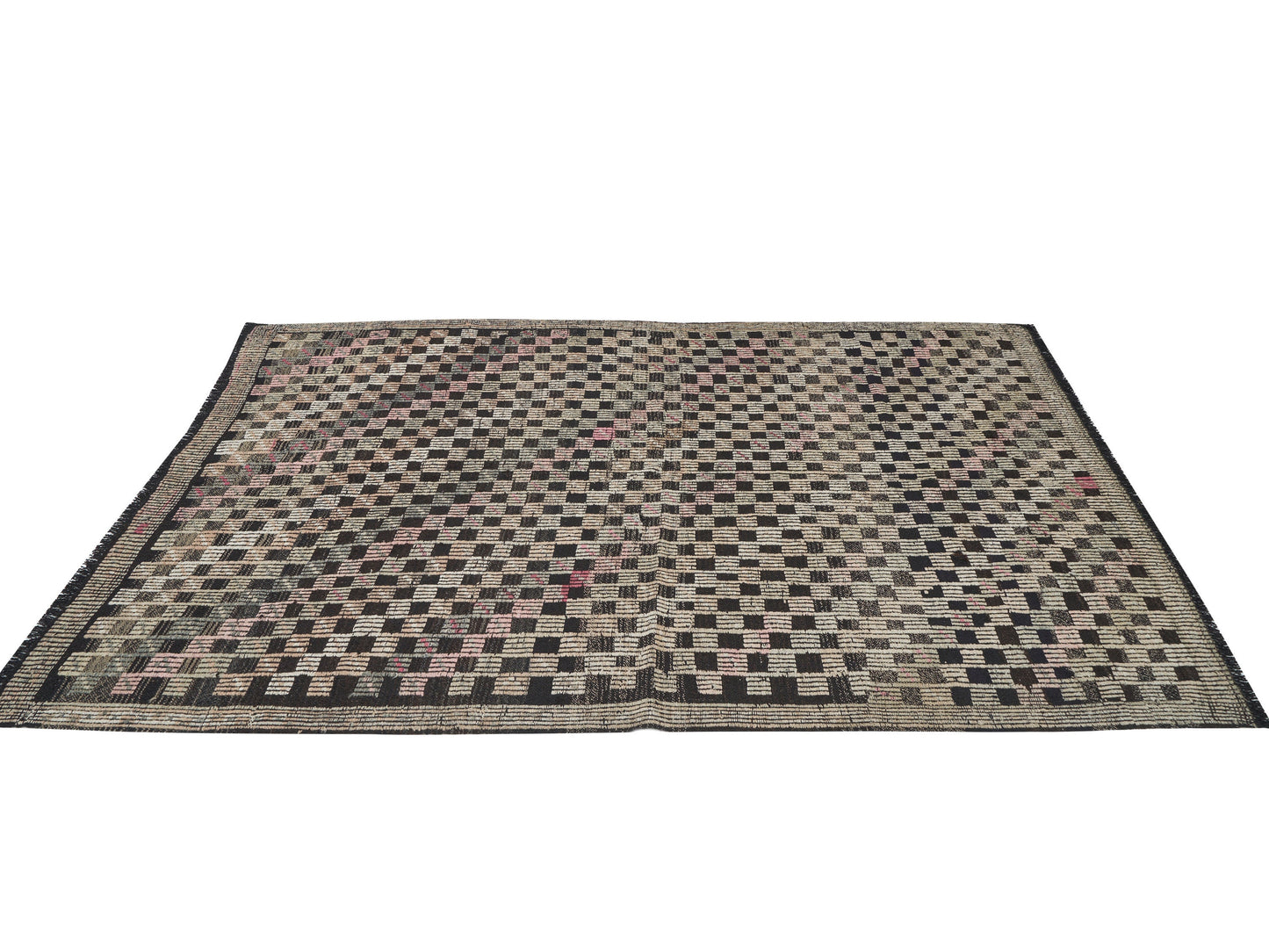 Rug Kilim 5x8, Handmade Vintage Kilim Rug, Area Antique Kilim Rug, Turkish Rustic Kilim Rug, Primitive Rug, Office Rug, Neutral Rug, 12590