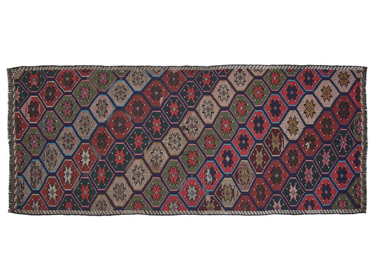 Runner Rug 4x10, Vintage Runner, Turkish Runner, Handmade Runner Rug, Oushak Runner, Hallway Runner, Rug Runner, Farmhouse Decor, 12557